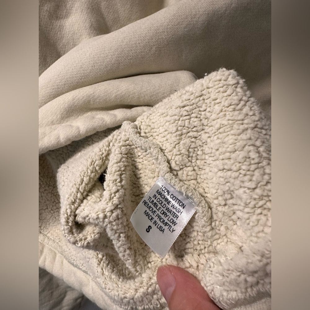 Setactive Oatmilk Offwhite Half Zip Sweatshirt - image 3